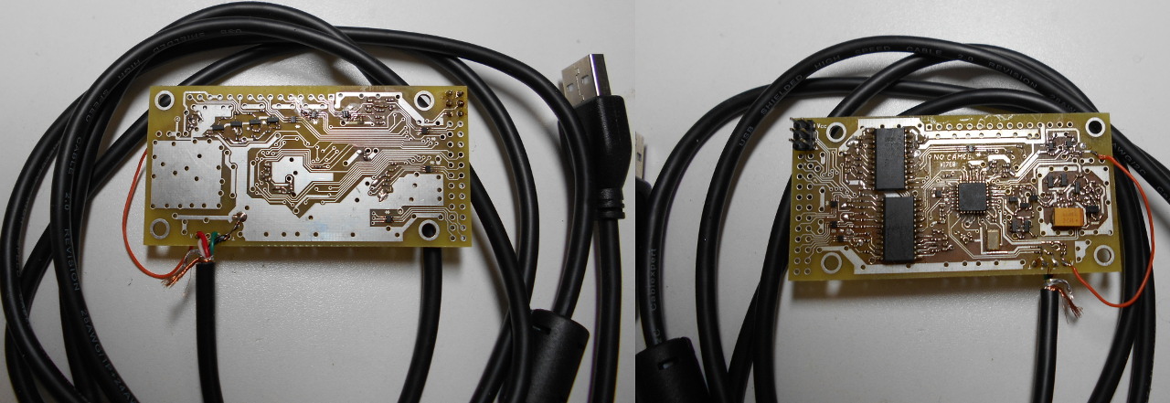 PCB with USB cable