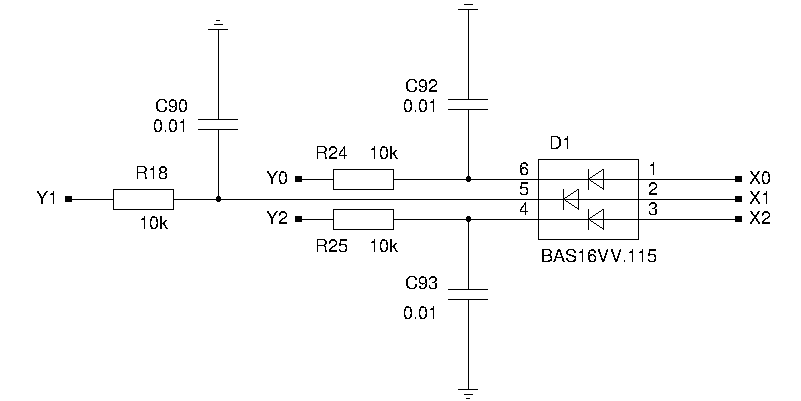 Low-pass filters with diodes